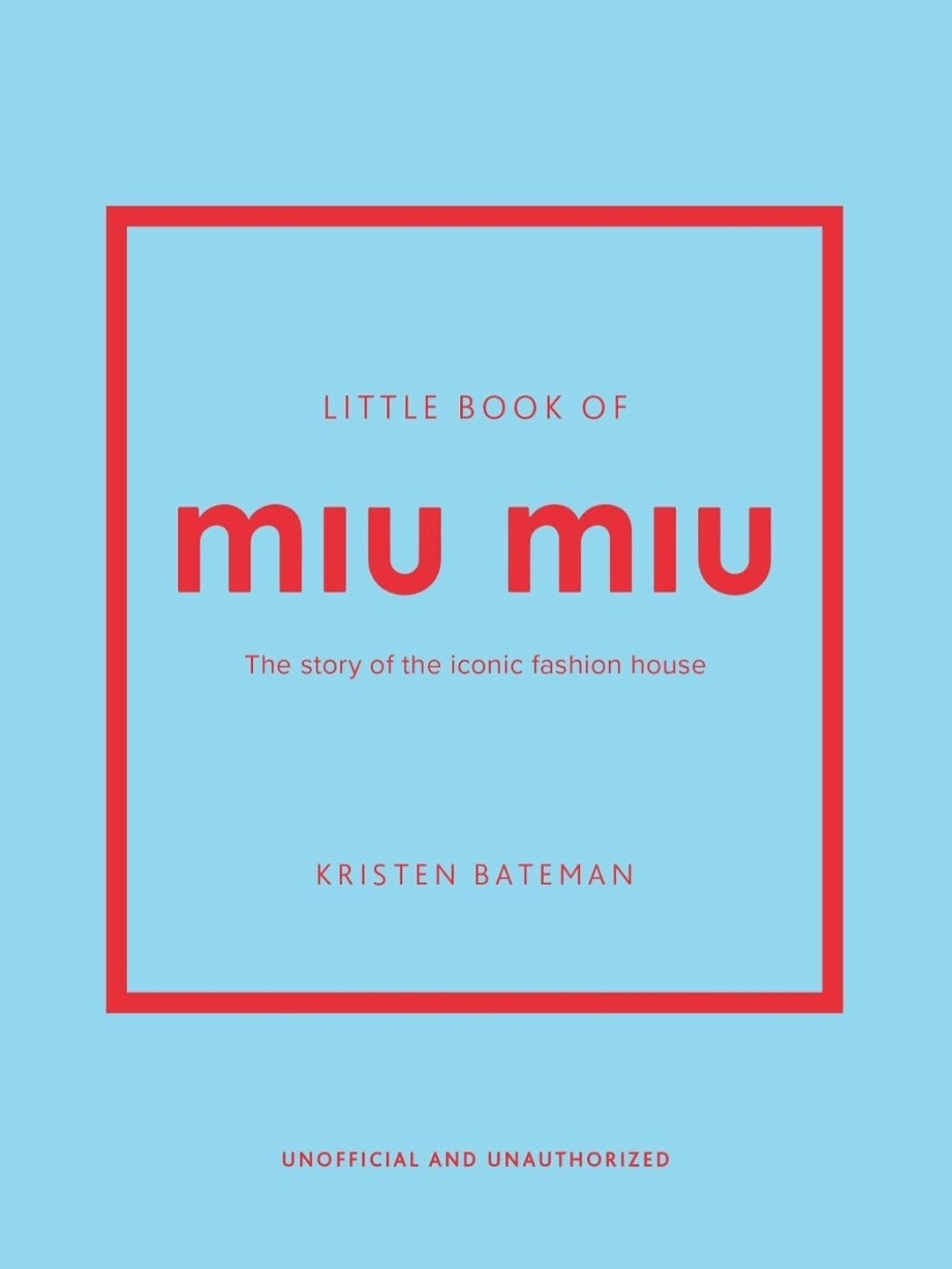 Little Book Of Miu Miu Light Blue  Red Cover